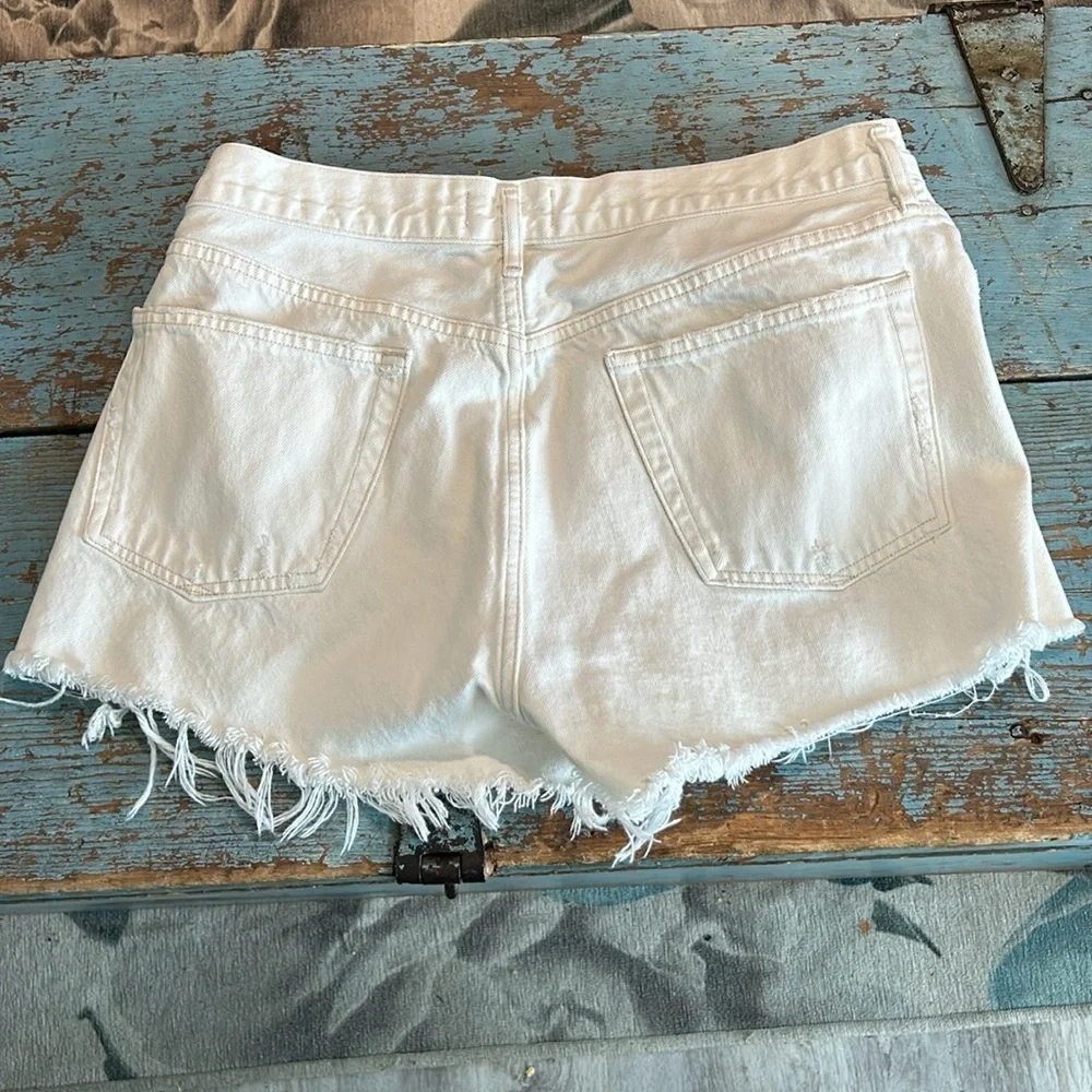 Agolde Parker off white denim Short Size 31